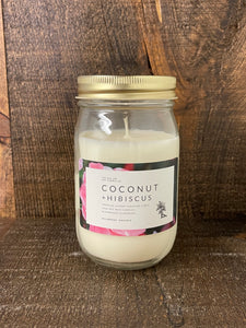 Coconut + Hibiscus Soy Candle