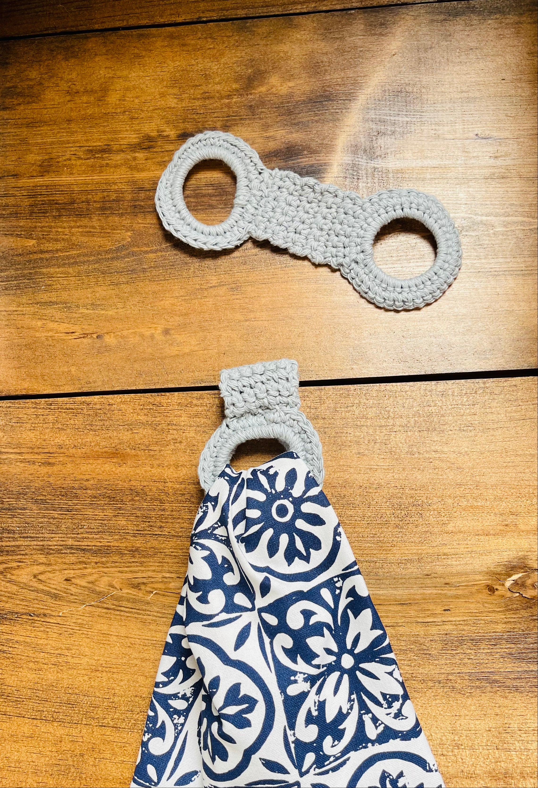 Hand-knitted Tea Towel Holder