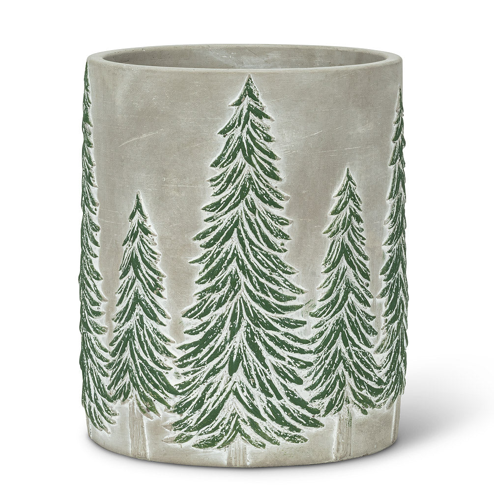 Tall Snowy Tree Cooler/Vase