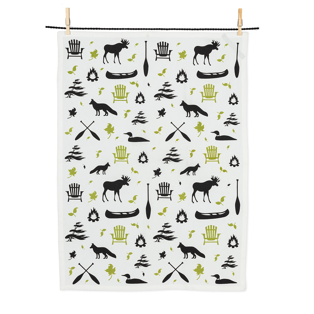 All Over Icons Tea Towel