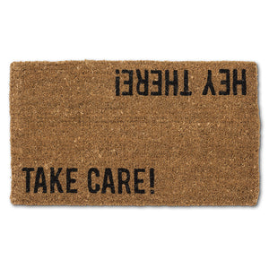"Hey There Take Care" Doormat