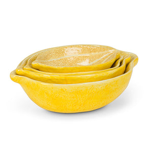 Lemon Nesting Bowls. Set of 4