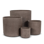 Load image into Gallery viewer, Large Cement Brown Classic Planter 10&quot; H
