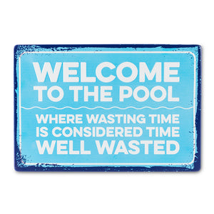 Welcome to the Pool Sign