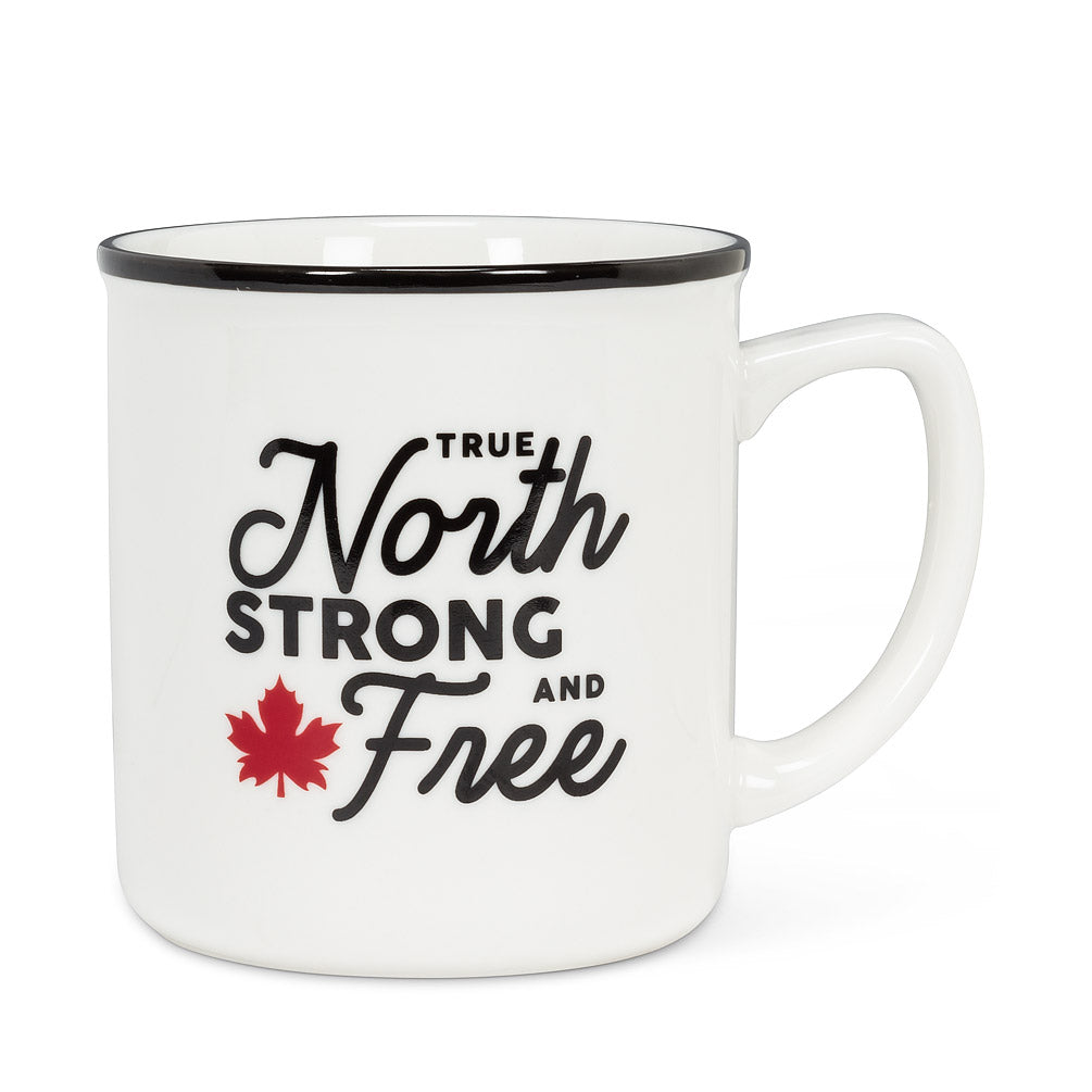 True North Strong and Free 14 oz Mug